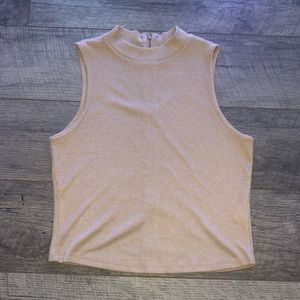 Sleeve less turtle neck top